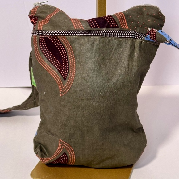 Timbali Green Patterned Women's Bag hand made - Picture 2 of 9